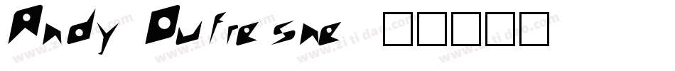 Andy Dufresne字体转换